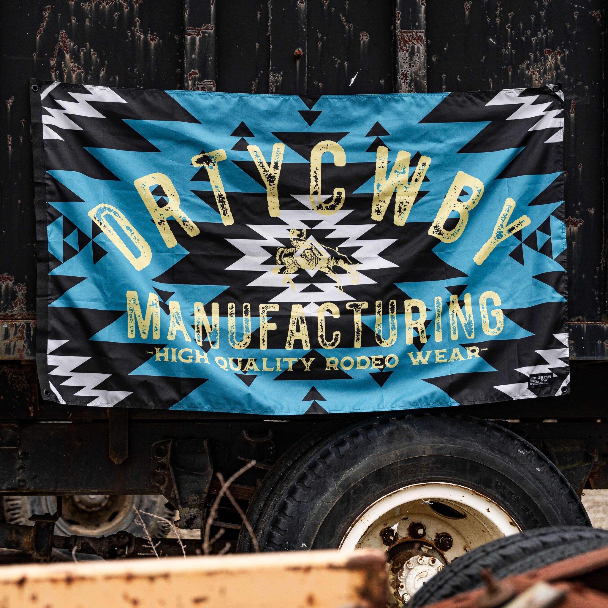 Dirty Cowboy Branded Aztec Flag - DIRTY COWBOY USA - Flyclothing LLC