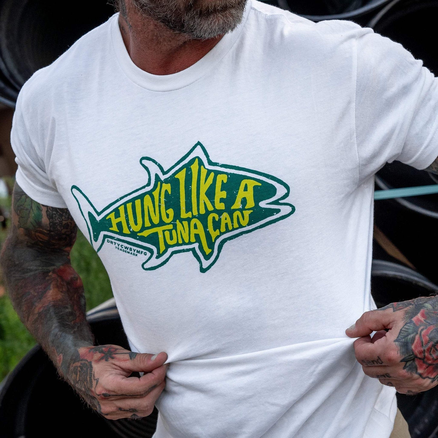 Hung Like A Tuna can Men's T-Shirt - DIRTY COWBOY USA - Flyclothing LLC