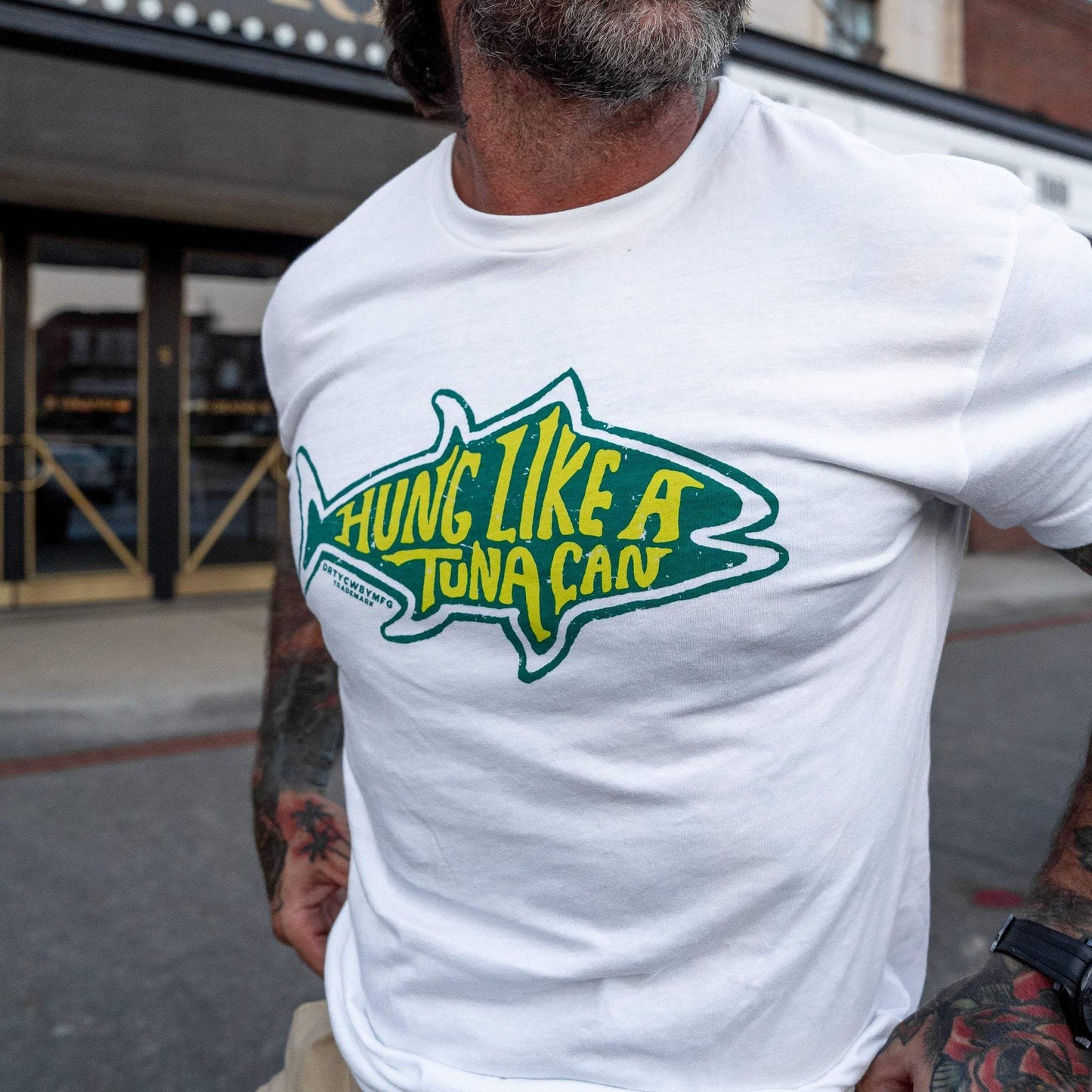 Hung Like A Tuna can Men's T-Shirt - DIRTY COWBOY USA - Flyclothing LLC