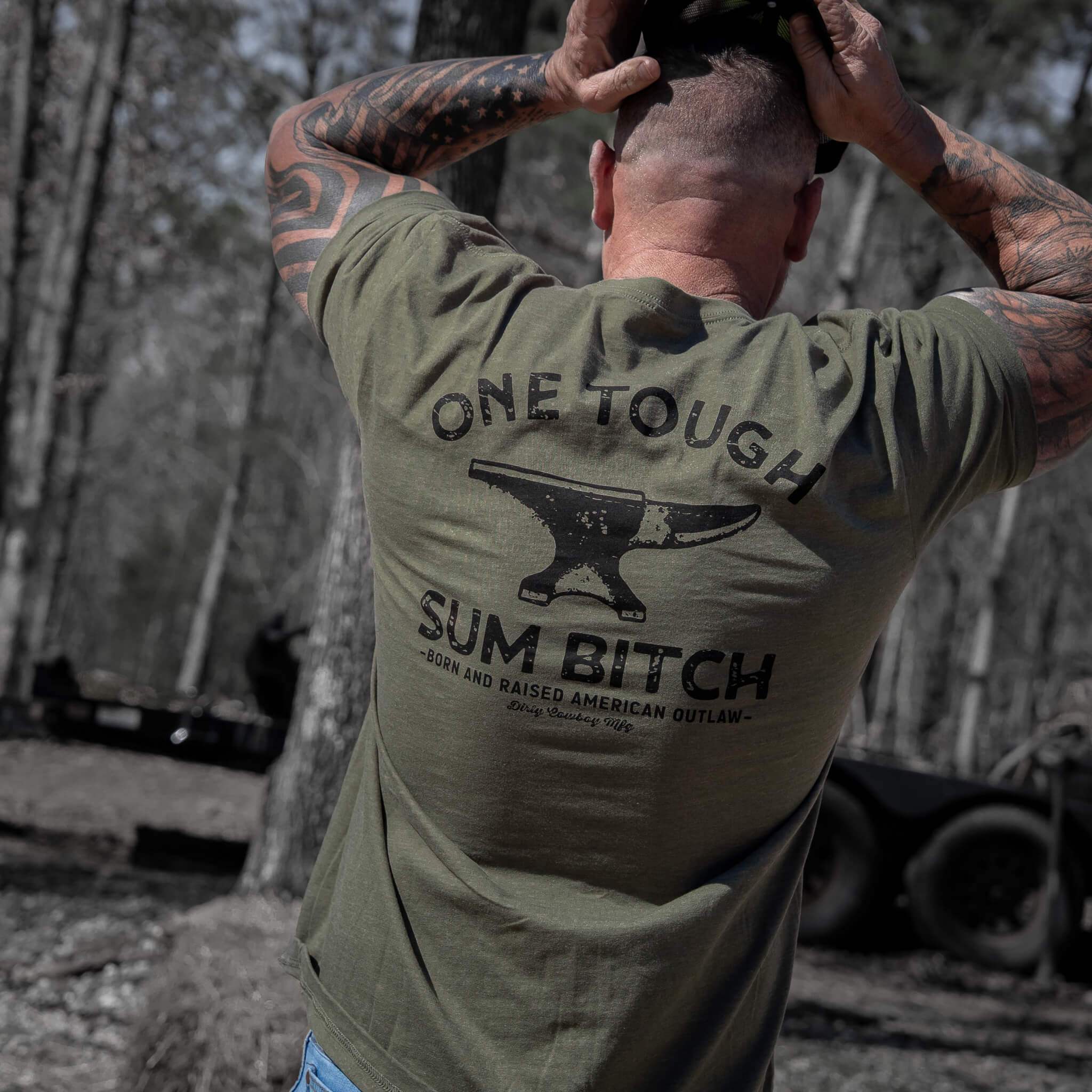 One Tough Sum Anvil Men's T-Shirt - DIRTY COWBOY USA - Flyclothing LLC