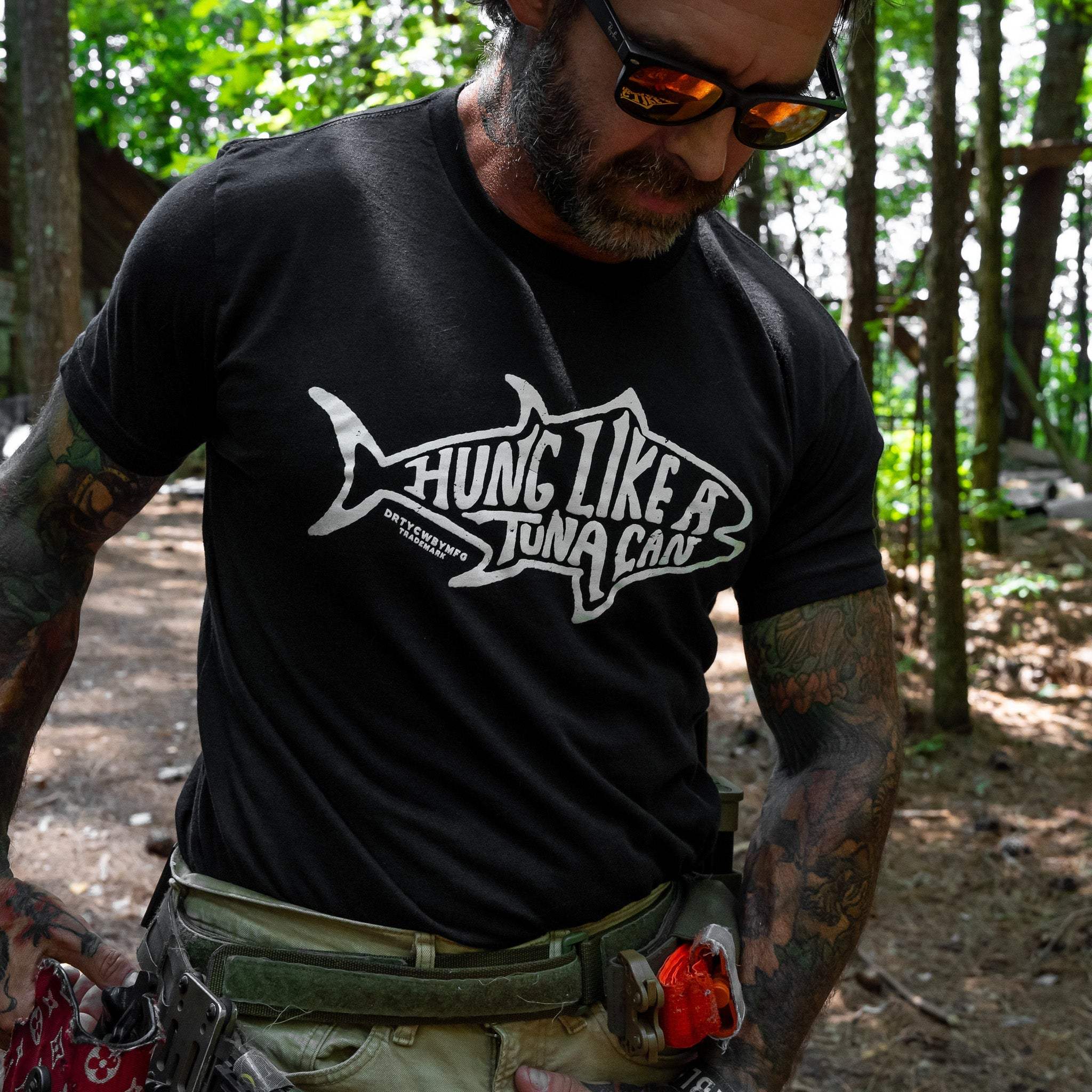 Hung Like A Tuna can Men's T-Shirt - DIRTY COWBOY USA - Flyclothing LLC