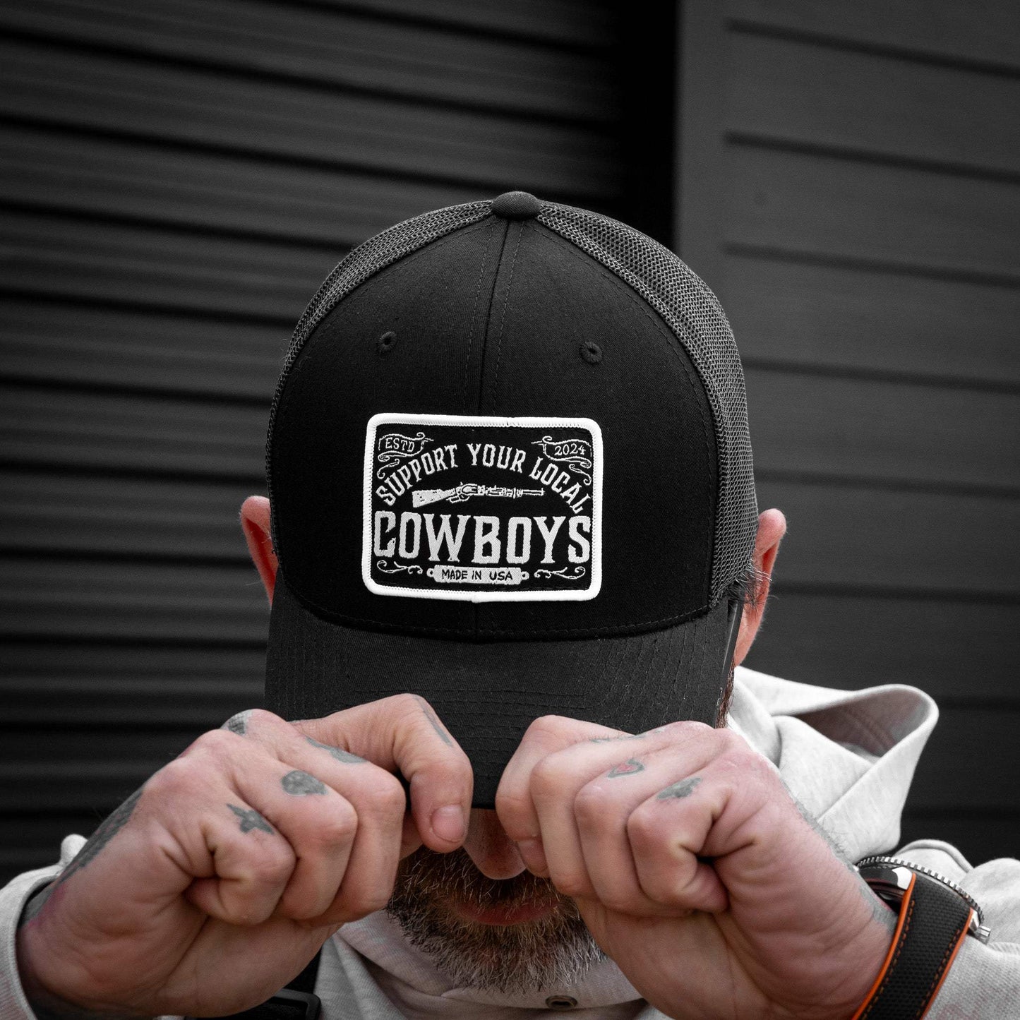 Support Your Local Cowboys Patch Snapback Hat - DIRTY COWBOY USA - Flyclothing LLC