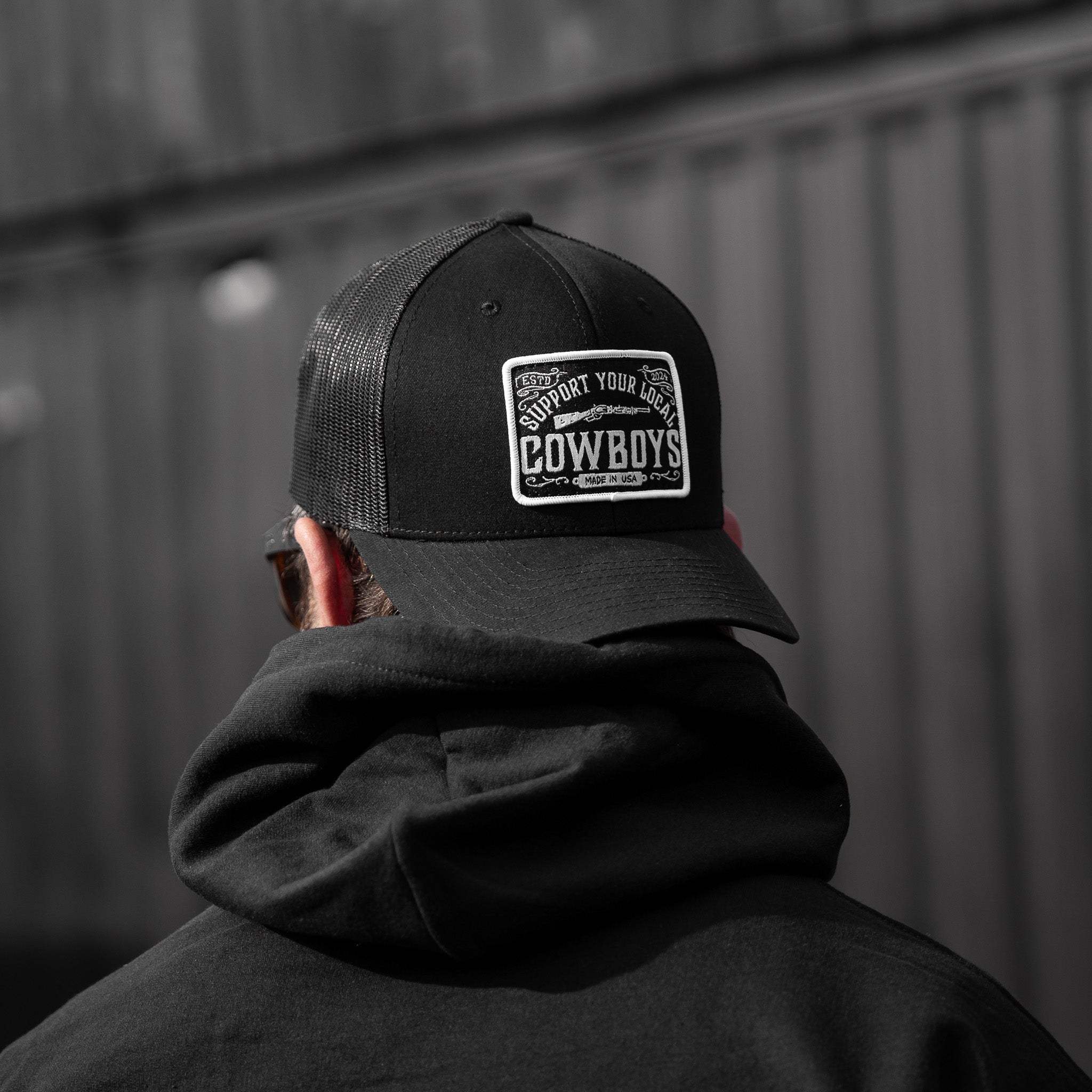 Support Your Local Cowboys Patch Snapback Hat - DIRTY COWBOY USA - Flyclothing LLC