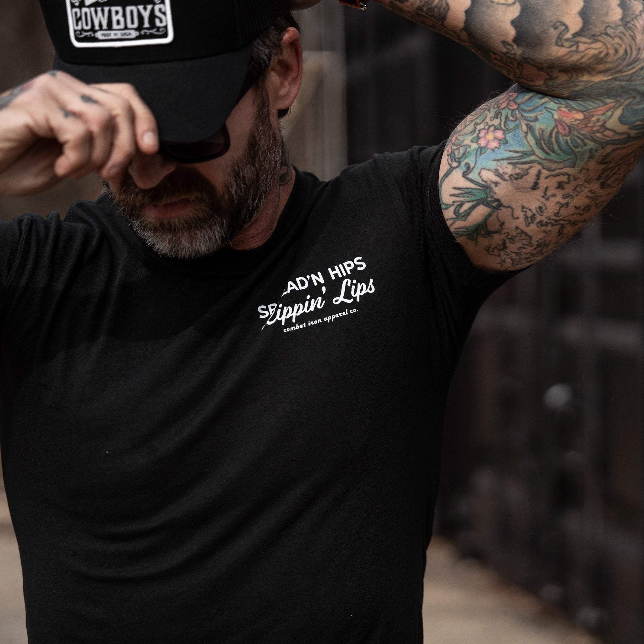Spreadin' Hips & Rippin' Lips Fishing Club Men's T-Shirt - DIRTY COWBOY USA - Flyclothing LLC