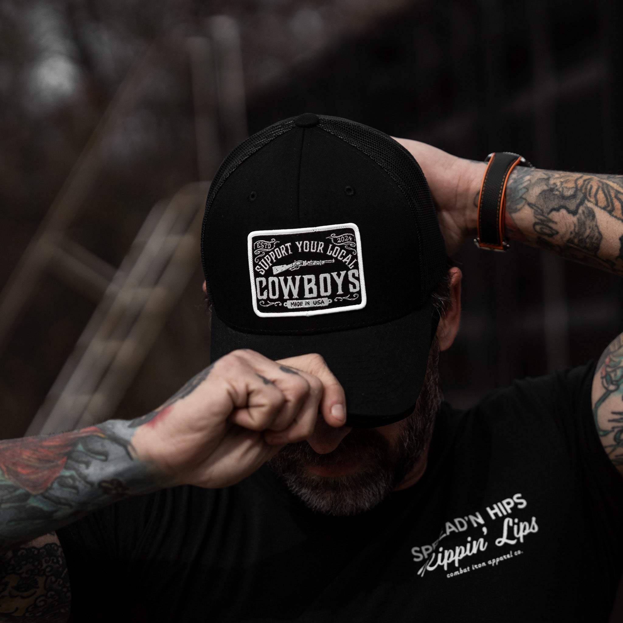 Support Your Local Cowboys Patch Snapback Hat - DIRTY COWBOY USA - Flyclothing LLC