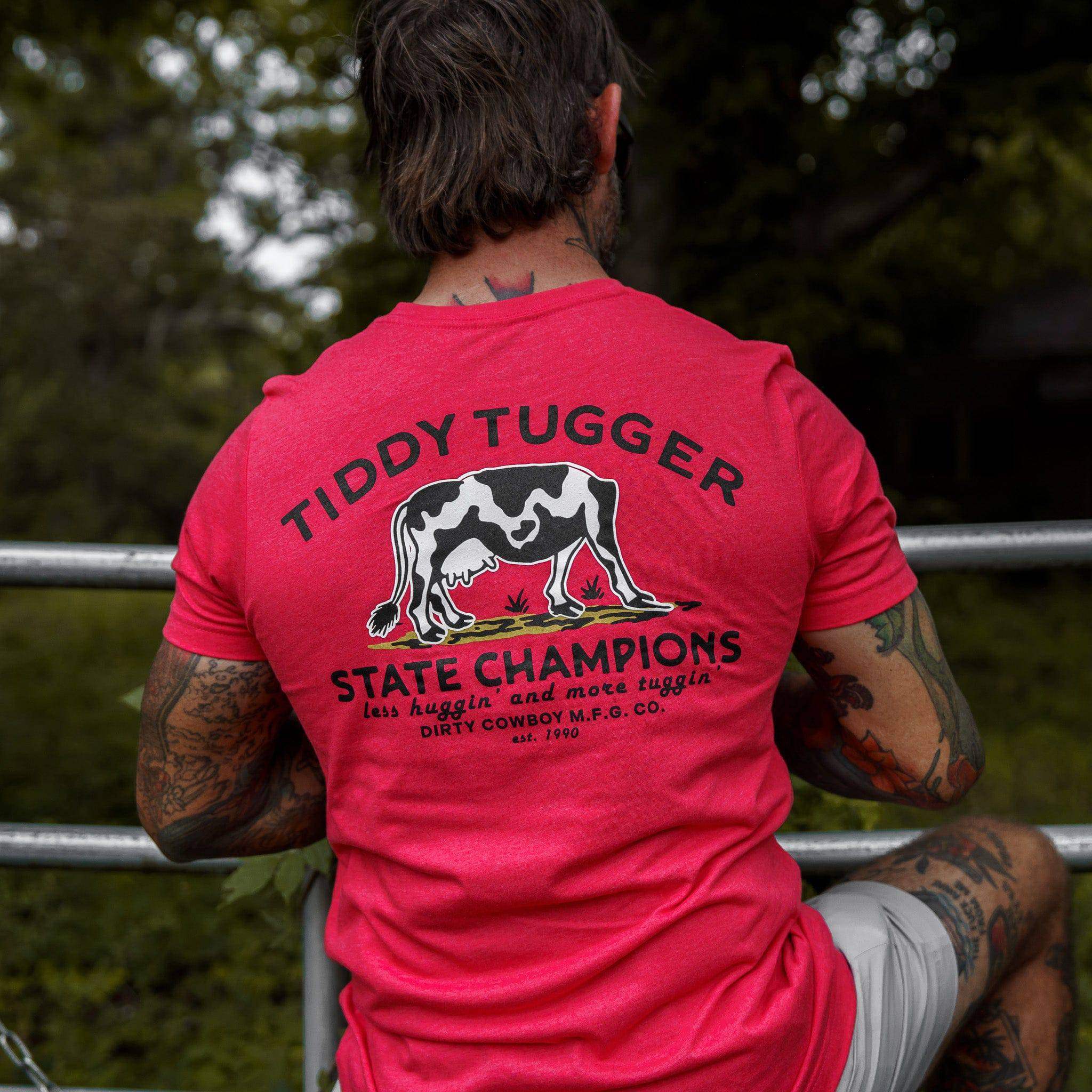 Tiddy Tugger State Champions Men's T-Shirt - DIRTY COWBOY USA - Flyclothing LLC