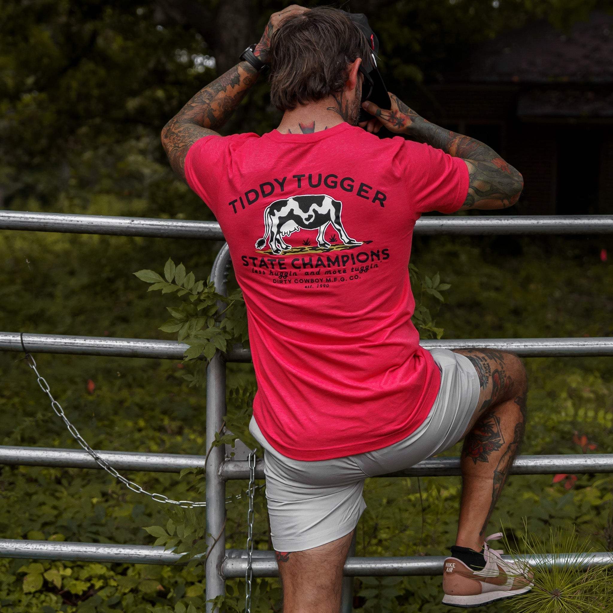 Tiddy Tugger State Champions Men's T-Shirt - DIRTY COWBOY USA - Flyclothing LLC