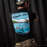 Spreadin' Hips & Rippin' Lips Fishing Club Men's T-Shirt - DIRTY COWBOY USA - Flyclothing LLC