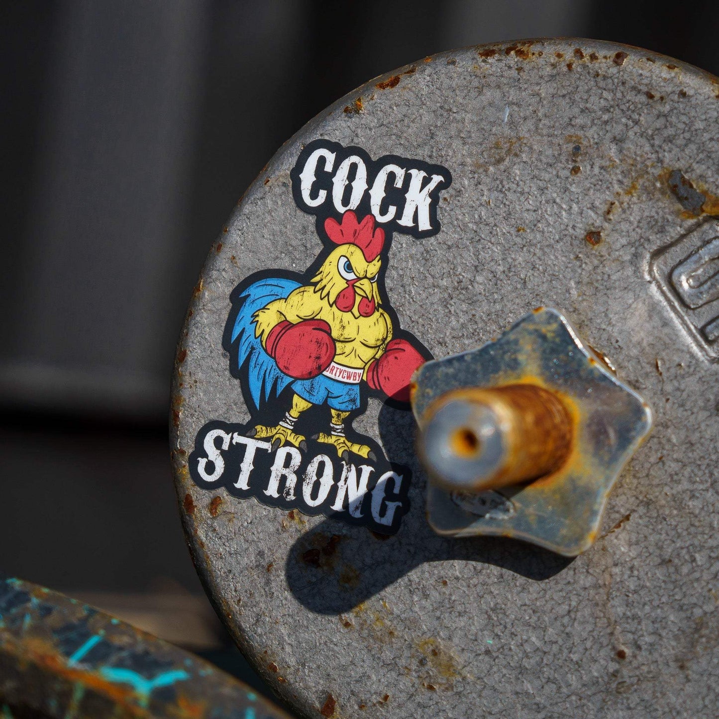 Cock Strong Boxing Chicken Decal - DIRTY COWBOY USA - Flyclothing LLC
