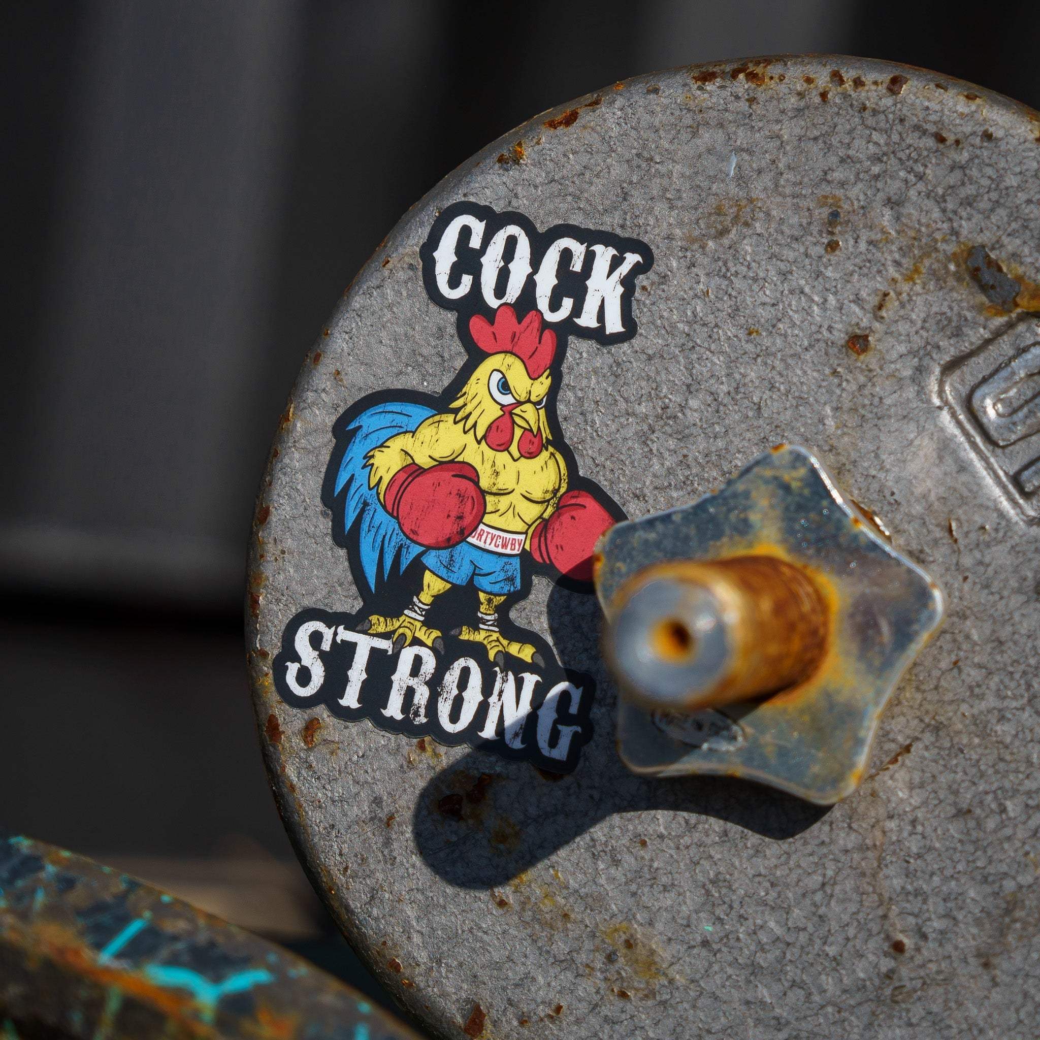 Cock Strong Boxing Chicken Decal - DIRTY COWBOY USA - Flyclothing LLC