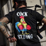 Boxing Chicken Strong Men's T-Shirt - DIRTY COWBOY USA - Flyclothing LLC