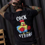 Boxing Chicken Strong Men's T-Shirt - DIRTY COWBOY USA - Flyclothing LLC