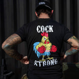 Boxing Chicken Strong Men's T-Shirt - DIRTY COWBOY USA - Flyclothing LLC