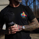 Boxing Chicken Strong Men's T-Shirt - DIRTY COWBOY USA - Flyclothing LLC