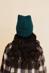 Chill Vibes Soft Ribbed Square Top Beanie - Boho Clothing and Accessories - Flyclothing LLC