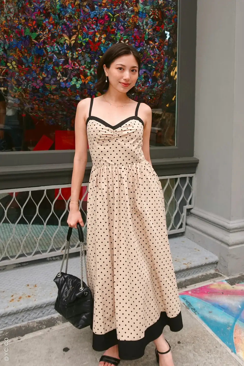 POLKA PASSION WOVEN MAXI DRESS - Flying Tomato - Flyclothing LLC