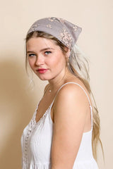 Bohemian Floral Lace Headscarf - Boho Clothing and Accessories - Flyclothing LLC