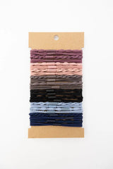 Solid Hues Twisted Stackable Hair Tie Bracelet Set 🥰