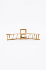 Retro Wood Grain Metal Hair Claw Clip