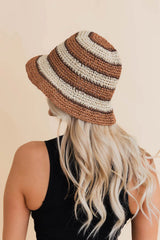 Woven Wonders Striped Sun Weave Hat