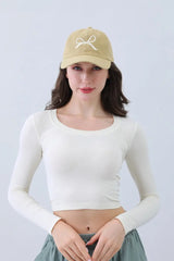 Embroidered Bow Ribbon Baseball Cap – Stylish & Chic🎀⚾️