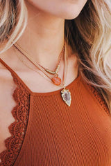 Carnelian & Brown Agate Suede Necklace - Boho Clothing and Accessories - Flyclothing LLC