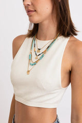Bohemian Bliss Turquoise Beaded Layered Necklace💎