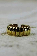 Spiral Nugget Ring – Open Band Stackable Jewelry ⚪⛓️