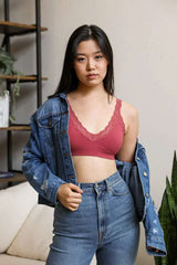 Lace Trim Padded Bralette