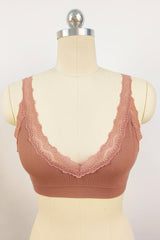 Lace Trim Padded Bralette
