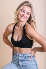 Solid Halter Bralette