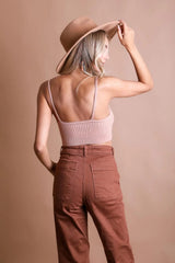 Cuddly Rib Knit Lounge Brami - Boho Clothing and Accessories - Flyclothing LLC