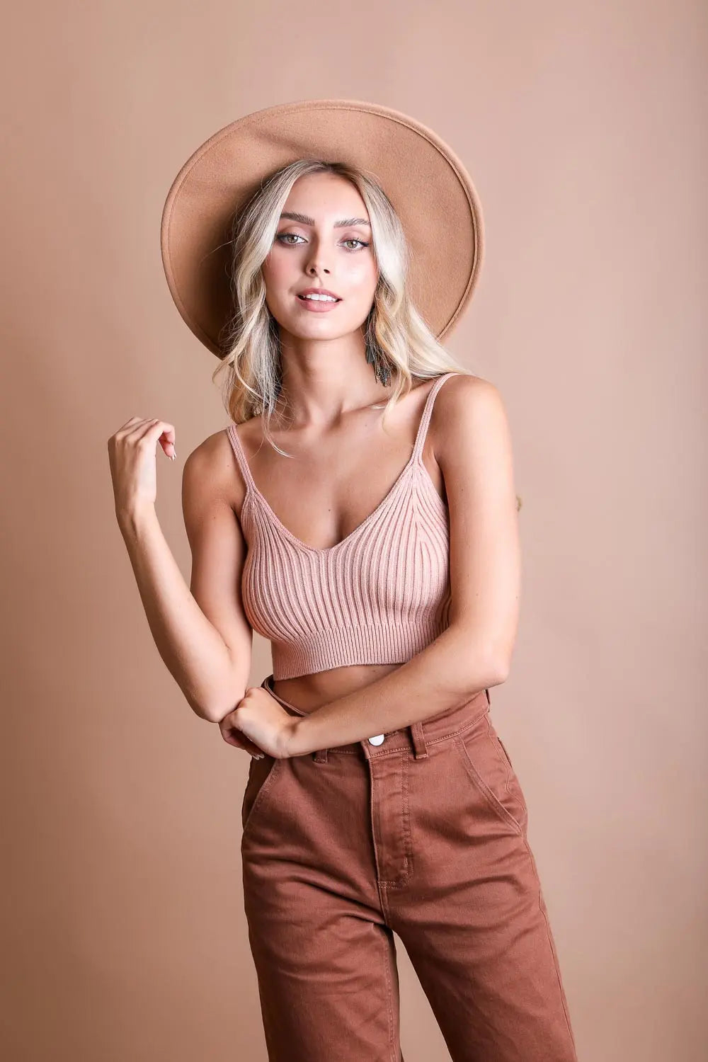 Cuddly Rib Knit Lounge Brami - Boho Clothing and Accessories - Flyclothing LLC