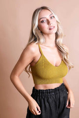 Cuddly Rib Knit Lounge Brami - Boho Clothing and Accessories - Flyclothing LLC