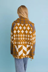 Sierra Spirit Geometric Street Style Knit Cardigan - Boho Clothing and Accessories - Flyclothing LLC