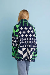 Sierra Spirit Geometric Street Style Knit Cardigan - Boho Clothing and Accessories - Flyclothing LLC