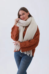 Classic Tassel Knit Scarf – Bestselling Winter Essential❄️✨