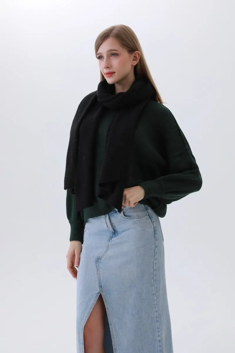 Classic Bias-Cut Scarf – Woven Elegance & Timeless Style ✨🧣 - Boho Clothing and Accessories - Flyclothing LLC