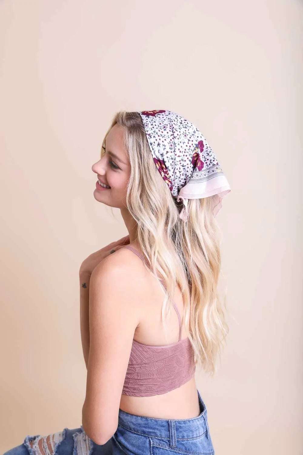 Orchid Floral Bandana