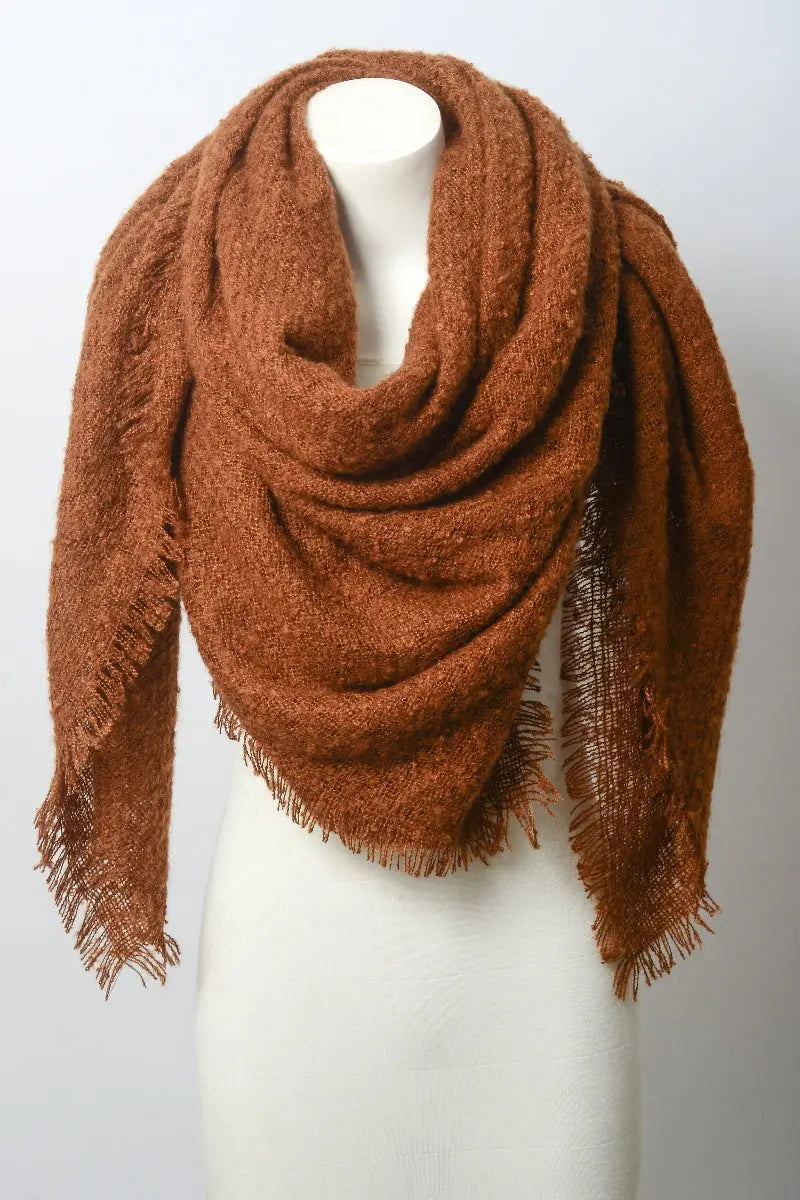 Luxury Mohair Square Scarf – Cozy & Elegant Wrap