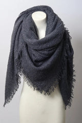 Plush Mohair Square Scarf – Snug & Chic Winter Wrap ❄️