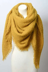 Mohair Square Blanket Scarf - Boho Clothing and Accessories - Flyclothing LLC