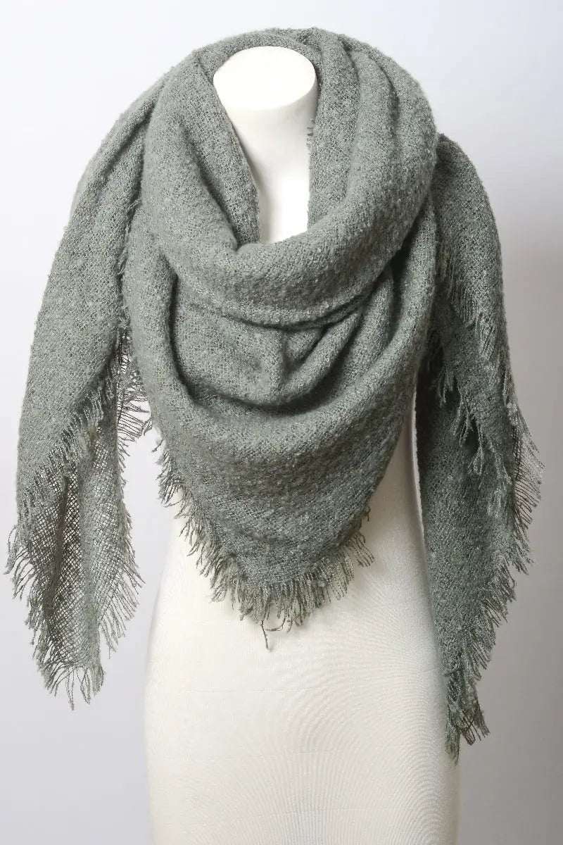 Mohair Square Blanket Scarf - Boho Clothing and Accessories - Flyclothing LLC