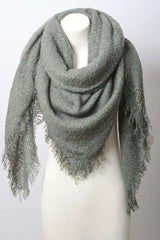 Mohair Square Blanket Scarf - Boho Clothing and Accessories - Flyclothing LLC