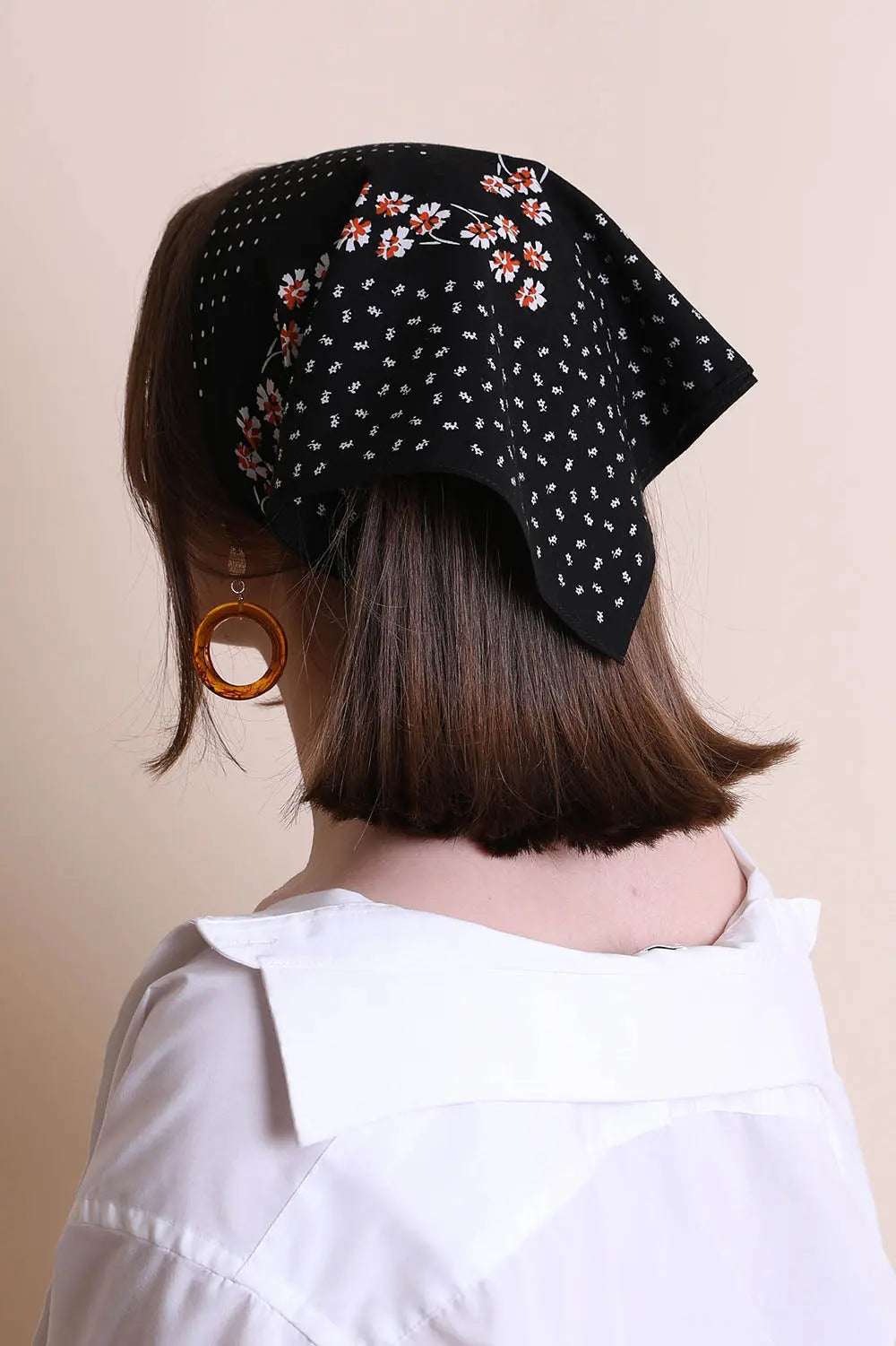 Dotted & Floral Bandana - Boho Clothing and Accessories - Flyclothing LLC