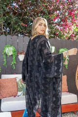 Soft Embroidered Zig Zag Kimono - Boho Clothing and Accessories - Flyclothing LLC