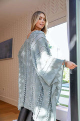 Soft Embroidered Zig Zag Kimono - Boho Clothing and Accessories - Flyclothing LLC