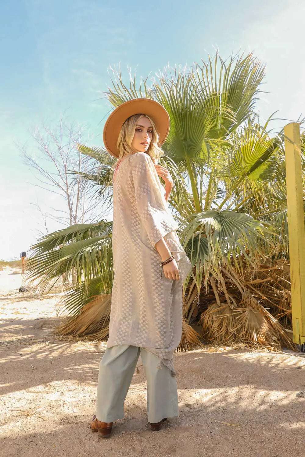 Sunshine Pom Kimono - Boho Clothing and Accessories - Flyclothing LLC
