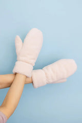 Plush Fleece Lined Cozy Mitten in Soft Colors
