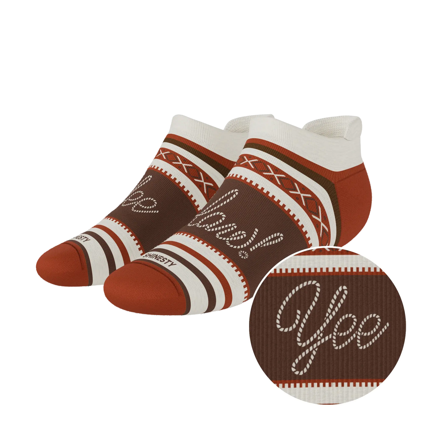 The Yee Haw | Lasso Heel Hammock™ Ankle Socks - Shinesty - Flyclothing LLC